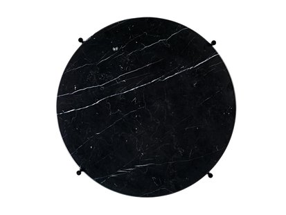 Gubi TS Salontafel - Marmer - Nero Marquina - messing - 55 cm