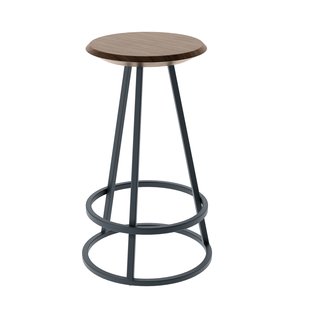 Harto Grand Gustave barkruk - okkernoot/leisteengrijs - 65 cm