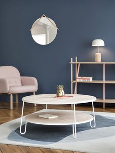 Harto Eugenie salontafel  - Eiken/leigrijs - 90 cm