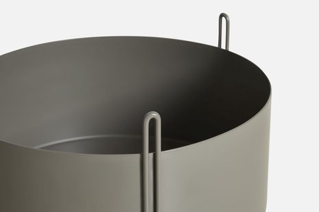 Woud Pidestall Bloempot - taupe - L