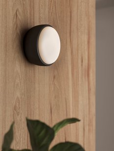 Northern Over me wand-/plafondlamp - zwart mat - S