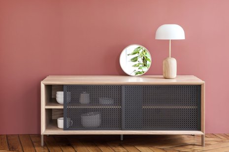 Harto Gabin sideboard zonder schuiflade - leigrijs - 162 cm