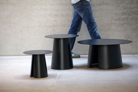 Jan Kurtz Feel bijzettafel - antraciet - Ø 80 cm