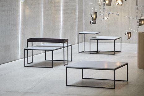 Jan Kurtz Pizzo salontafel - essen wenge gebeitst - wit - 80 x 52 x 25 cm