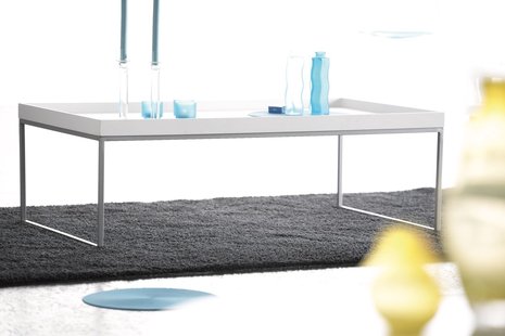 Jan Kurtz Pizzo salontafel - notenhout natuur - zwart - 110 x 40 x 60 cm