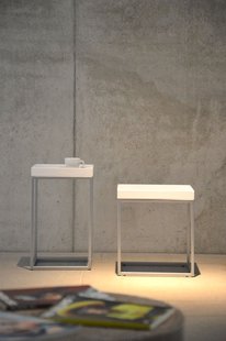 Jan Kurtz Pino Bijzettafel - essen wengé - zwart - hoog