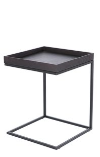 Jan Kurtz Pizzo Bijzettafel - essen wenge gebeitst - zwart - 40 x 52 x 40 cm