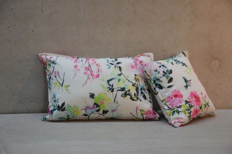 Jan Kurtz Somnia kussen - 40 x 40 cm - Chinoiserie Flower