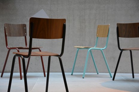 Jan Kurtz Zero stoel - eiken - turquoise