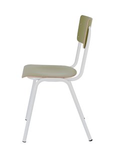 Jan Kurtz Zero stoel - rietgroen - wit