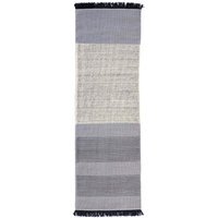 Nanimarquina Stripes vloerkleed - azul - 80 x 240 cm