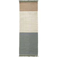 Nanimarquina Stripes vloerkleed - salvia - 80 x 240 cm