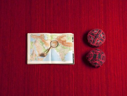 Nanimarquina Nomad vloerkleed - grijs - 170 x 240 cm