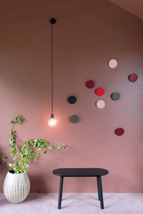 Schönbuch Disk Wandhaak - wijnrood