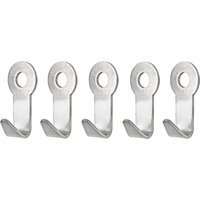 Schönbuch Dots Jashaken Set - Geborsteld roestvrij staal