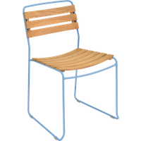 Fermob SURPRISING Stoel Teak - E1 Maya blauw