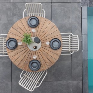 Nohr Ronde Tuintafel 'Dezman' Acaciahout, 140cm