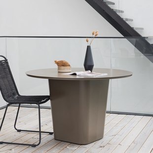 Nohr Ronde Tuintafel 'Jyoti' 120cm, kleur Bruin