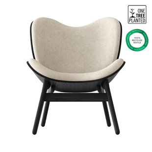 UMAGE A Conversation Piece fauteuil - eiken zwart - white sands