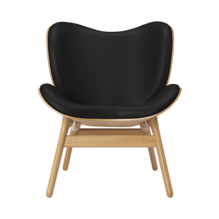 UMAGE A Conversation Piece fauteuil - eiken - Leder Hope black