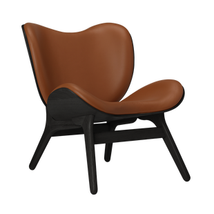 UMAGE A Conversation Piece fauteuil - eiken zwart - Leder Hope cognac