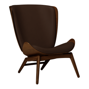 UMAGE The Reader fauteuil - eiken donker - Leder Hope brown