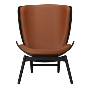 UMAGE The Reader fauteuil - eiken zwart - Leder Hope cognac
