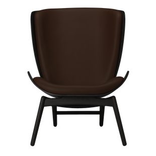 UMAGE The Reader fauteuil - eiken zwart - Leder Hope brown