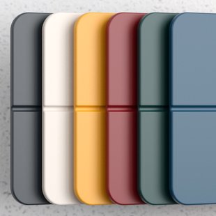 UMAGE One More Look spiegel - safraangeel - Eiken donker