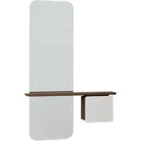 UMAGE One More Look spiegel - mist - Eiken donker