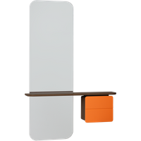 UMAGE One More Look spiegel - nuance orange - Eiken donker