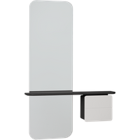 UMAGE One More Look spiegel - mist - Eiken zwart