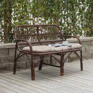 Nohr 2-zits Tuinbank 'Albany' Rotan, kleur Bruin