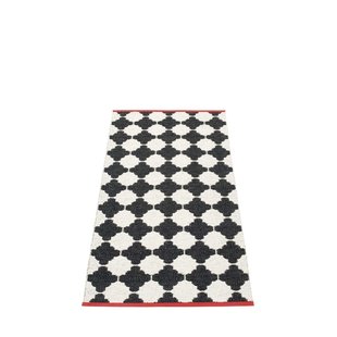 Pappelina Marre Draaivloerkleed - zwart - 70 x 150 cm