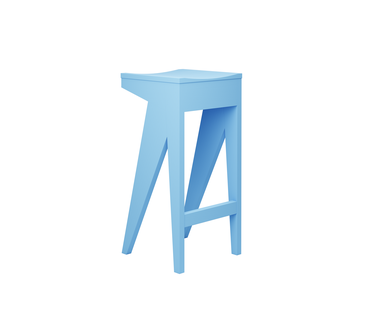 Objekte unserer Tage SCHULZ Barkruk - sky blue - 75 cm