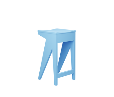 Objekte unserer Tage SCHULZ Barkruk - sky blue - 65 cm