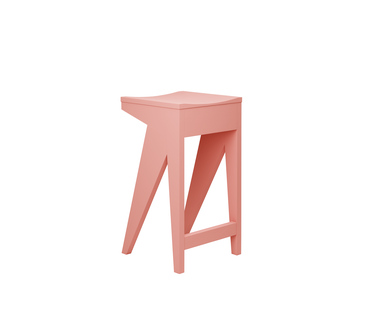 Objekte unserer Tage SCHULZ Barkruk - soft pink - 65 cm