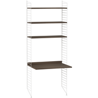 String Furniture Rekcombinatie 1 - Notenhout - wit