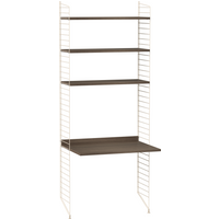 String Furniture Rekcombinatie 1 - Notenhout - beige