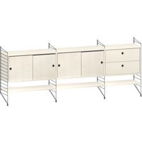 String Furniture Rekcombinatie 6 - Essen - zwart