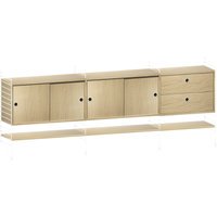 String Furniture Rekcombinatie 6 - Eiken - wit