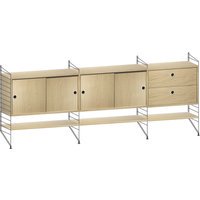 String Furniture Rekcombinatie 6 - Eiken - zwart