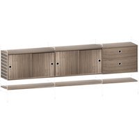 String Furniture Rekcombinatie 6 - Notenhout - wit