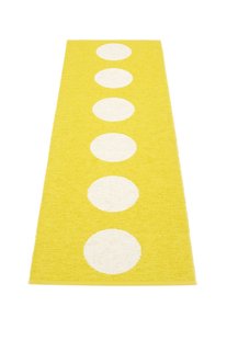 Pappelina Vera vloerkleed - citroengeel - 70 x 225 cm