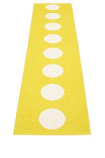 Pappelina Vera vloerkleed - citroengeel - 70 x 300 cm