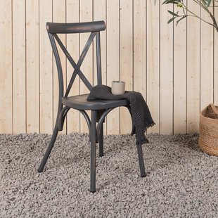 Nohr Tuinstoel 'Lurdes' kleur Donkergrijs