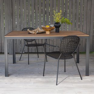 Nohr Tuintafel 'Erikka' 150 x 90cm, kleur Zwart