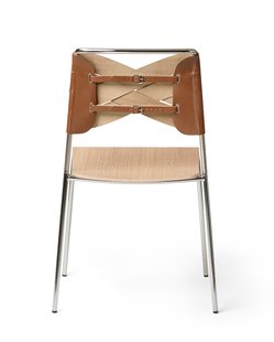 Design House Stockholm Torso stoel - Zitting Eiken / Rugleuning cognac
