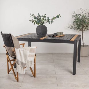 Nohr Tuintafel 'Lynnetta' 150 x 90cm, kleur Zwart