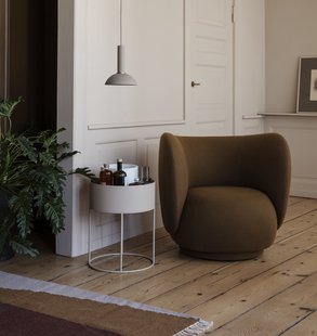 Ferm Living Plant Box cilinder - lichtgrijs